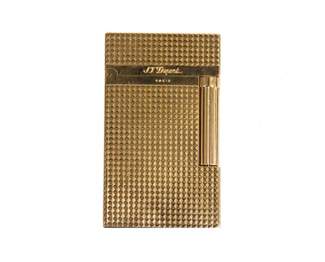 Dupont Mechero Ligne Diamante Oro