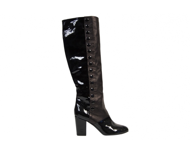 Chanel Botas Negras T 40