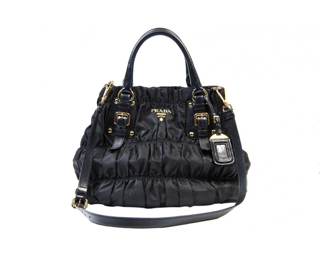 Prada Tessuto Gaufre Negro