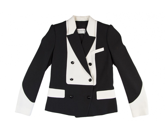 YSL Chaqueta Bicolor T. 38