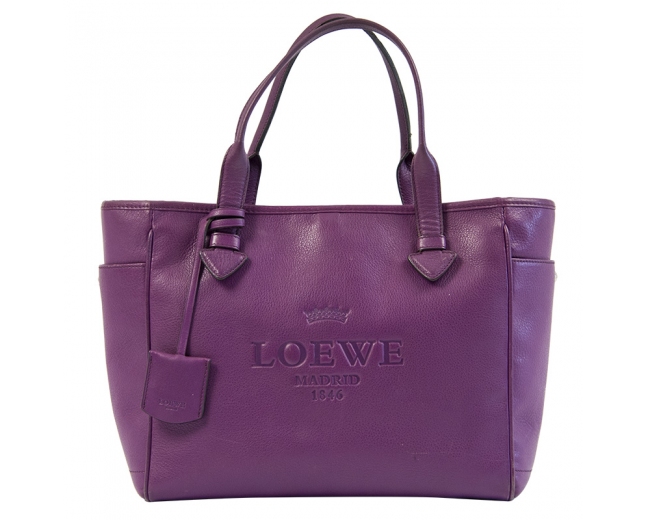 Loewe Tote Heritage morado