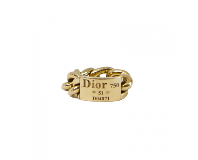 Dior Sortija Gourmette Oro