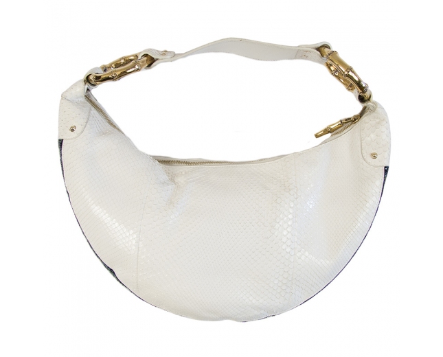 Gucci Bolso Pitón Blanco