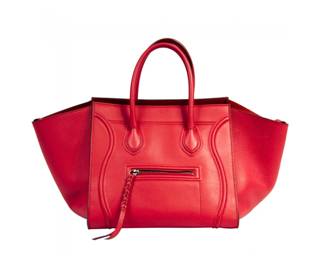 Céline Phantom Luggage Rojo