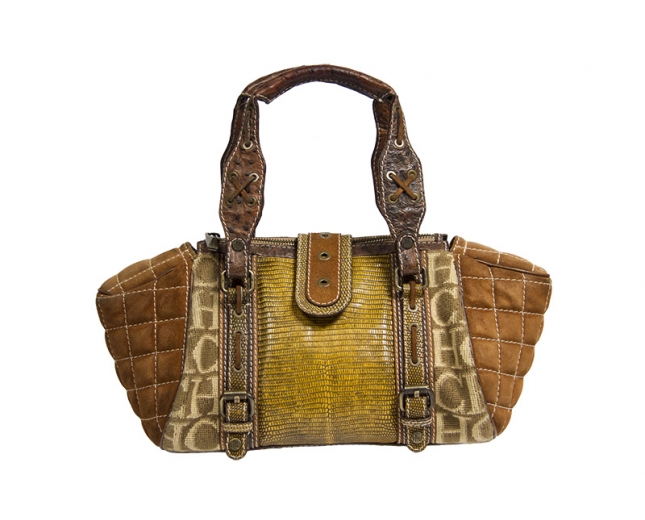 CH Bolso Patchwork Marrón