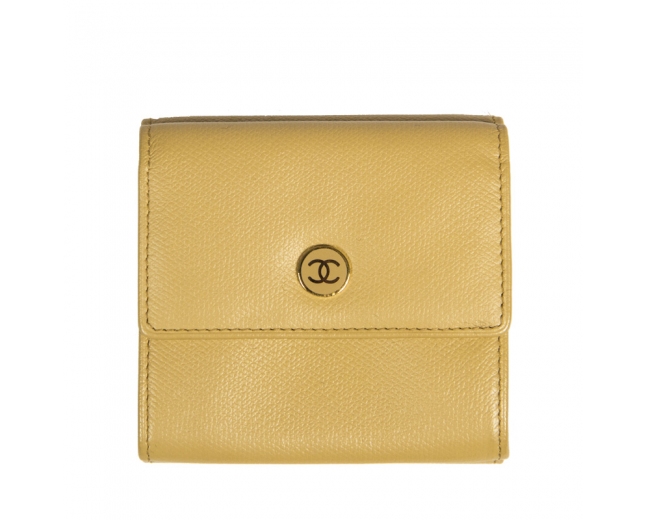 Chanel Cartera Monedero Beige