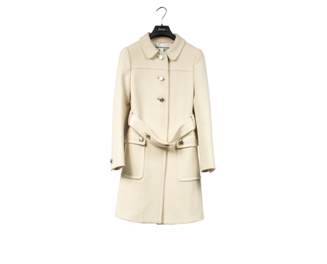 Prada Abrigo Blanco T 36