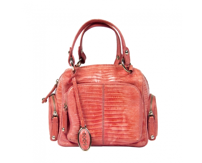 Tod´s Bolso Rosa Piel Serpiente