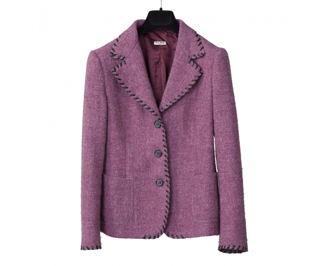 Miu Miu Chaqueta Morada T42