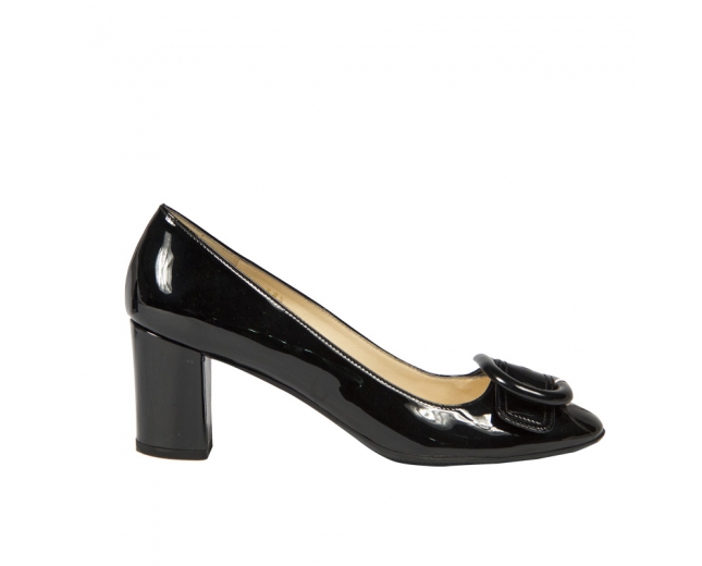 Prada Zapatos Charol Negros T 38.5