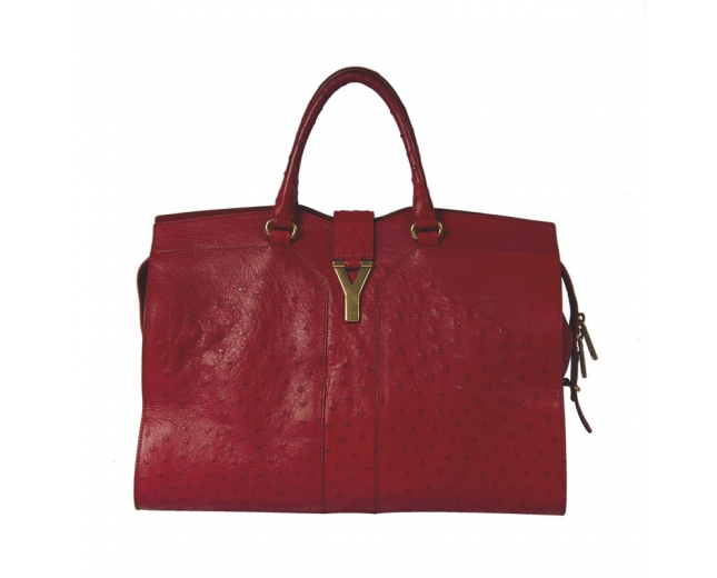 YSL Cabas Chyc Large Rojo