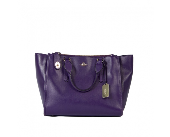 Coach Bolso de Piel Morado