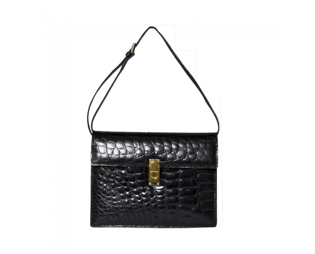 Loewe Bolso Cocodrilo Negro