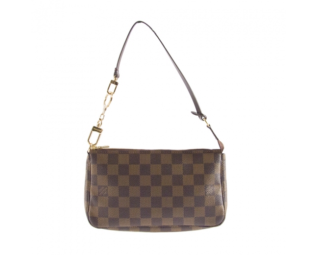 LV Pochette Damier Ebano