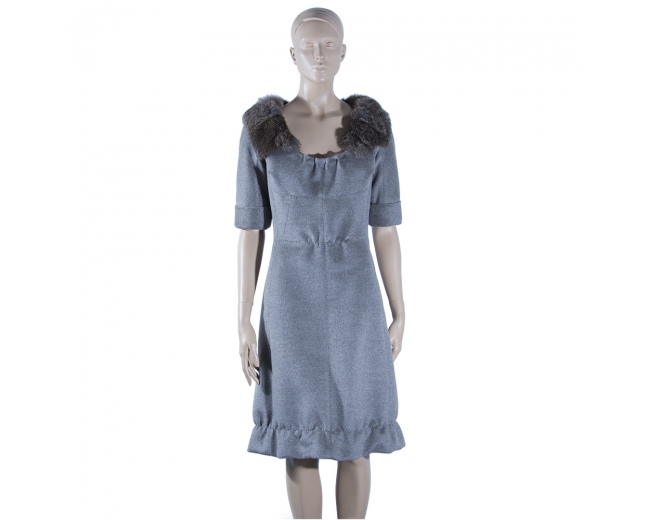 LV Vestido Gris T 38