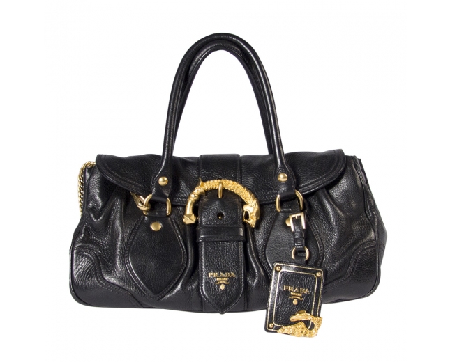 Prada Bolso Cervo Dragón Negro