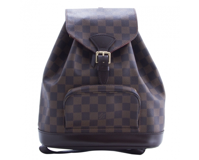 LV Mochila Montsouris Damier Ebano