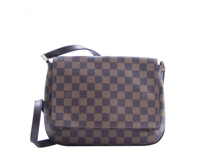 LV Bolso Musette Tango Damier Ebano