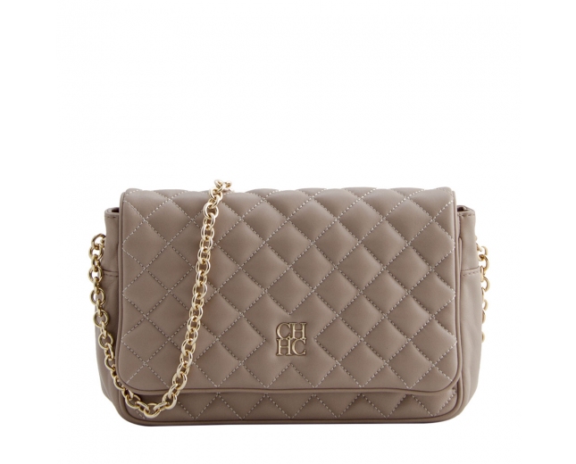 CH Bolso Beige Acolchado