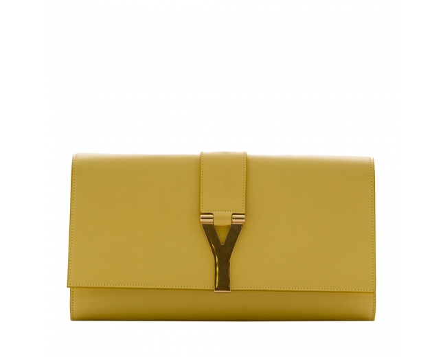 YSL Cabas Chyc Clutch Amarillo