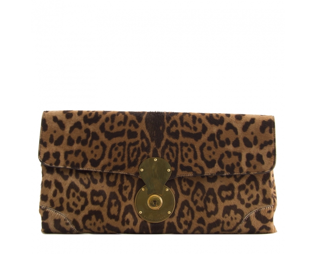 Ralph Lauren Clutch Ricky Leopardo