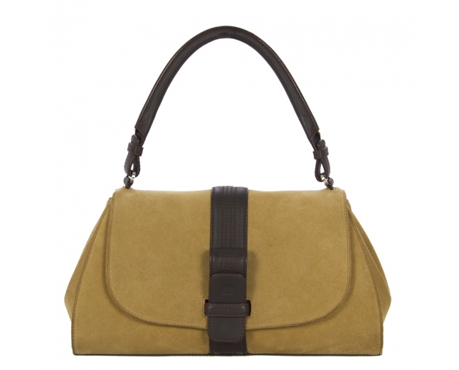 Loewe Bolso de Hombro Ante-Oro