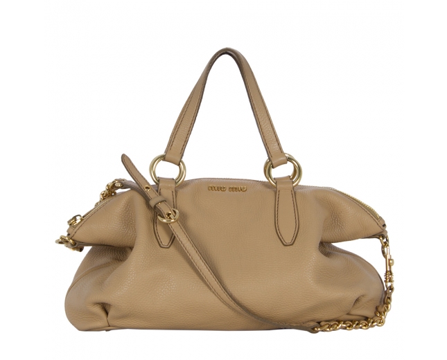 Miu Miu Bolso Bowling Camel