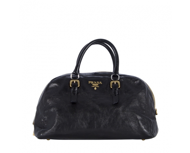 Prada Bolso Bowler Negro