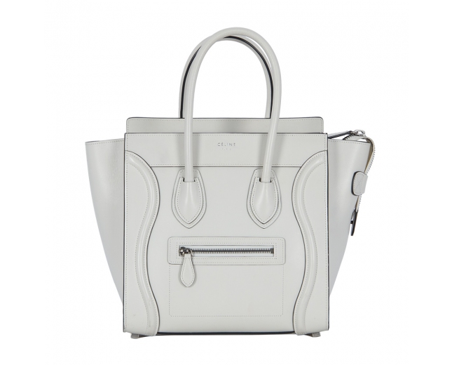 Celine Mini Luggage Blanco