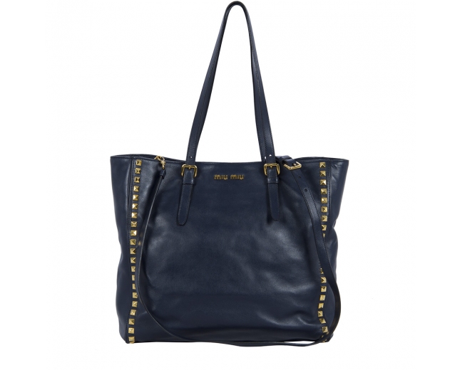 Miu Miu Bolso Shopping Azul