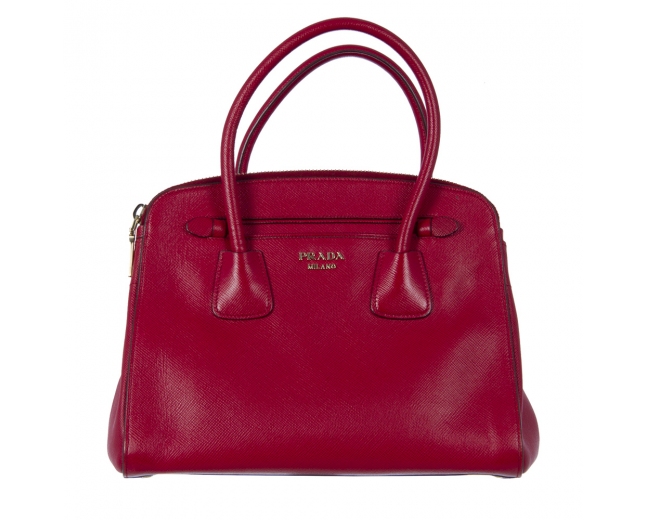 Prada Bolso Saffiano Rojo