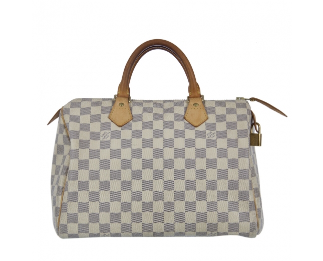 LV Speedy 30 Damier Azur