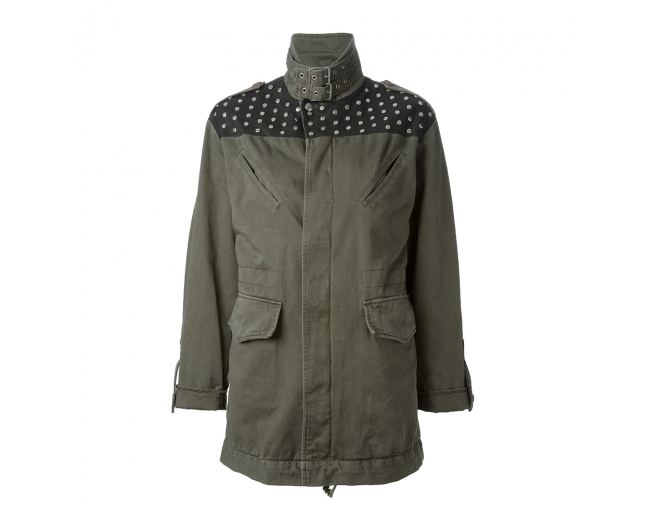 Saint Laurent Parka Verde  T 38