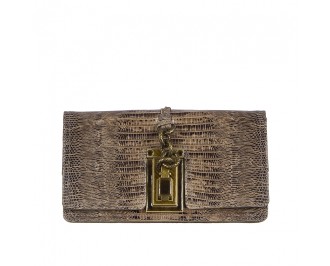 Bottega Veneta Clutch Lizard Antique