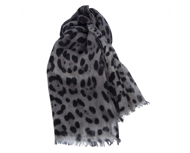 D&G Pañuelo Animal Print Gris