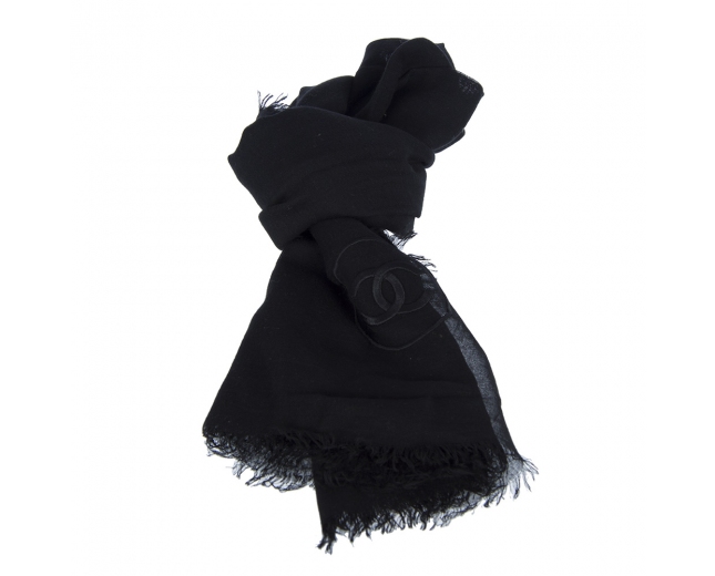 Chanel Pañuelo Modal y Cashmire Negro