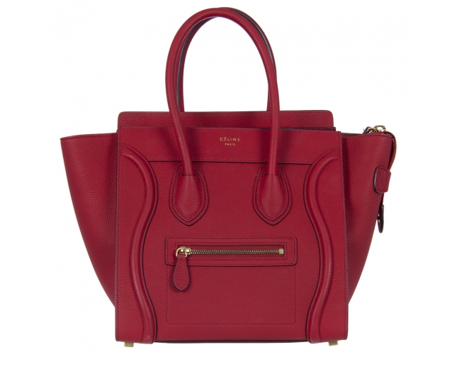 Celine Micro Luggage Rojo