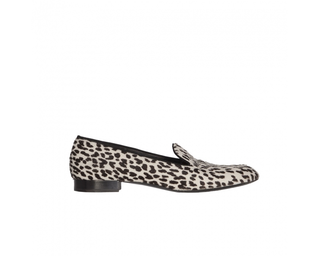 Saint Laurent Mocasines Snow Leopard 40