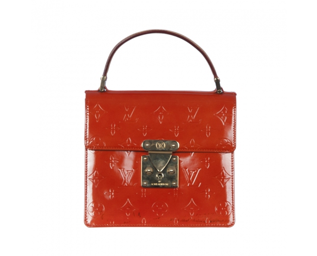 LV Bolsito Spring Street Vernis Naranja