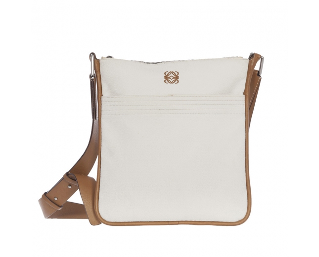 Loewe Bandolera Caucho Blanca