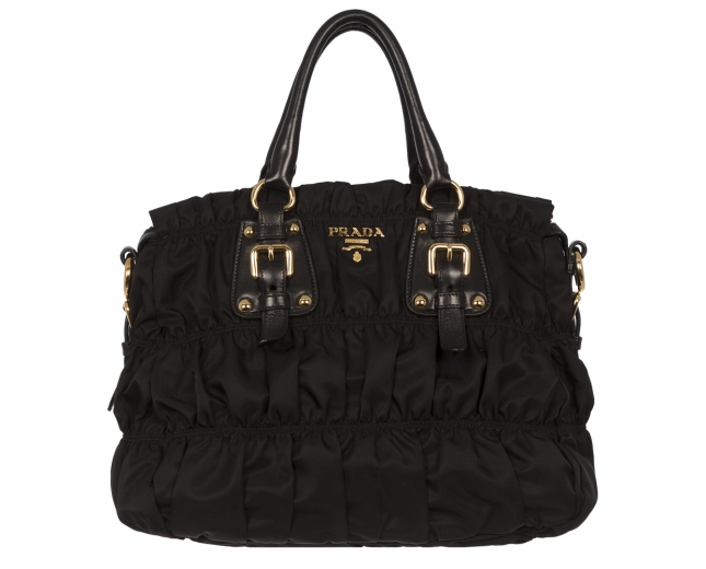 Prada Tessuto Gaufre Negro