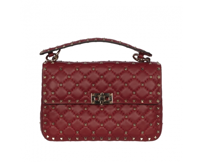 Valentino Bolso Spike Rockstud Rojo