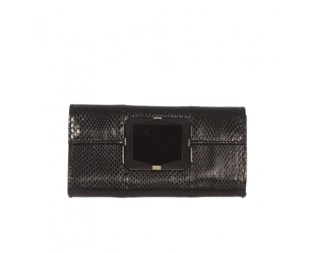 Gucci Clutch Python Negro