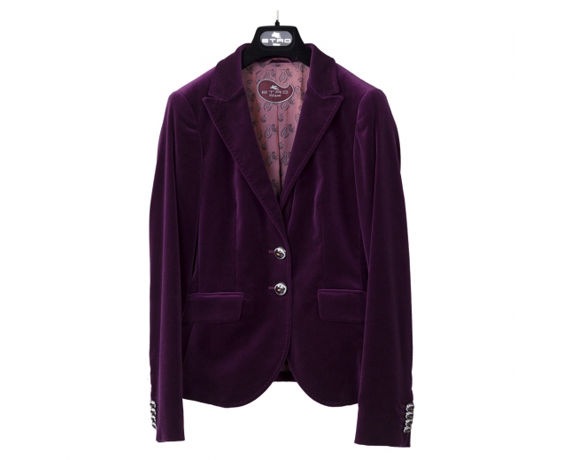 Etro Chaqueta Terciopelo Morado T 36