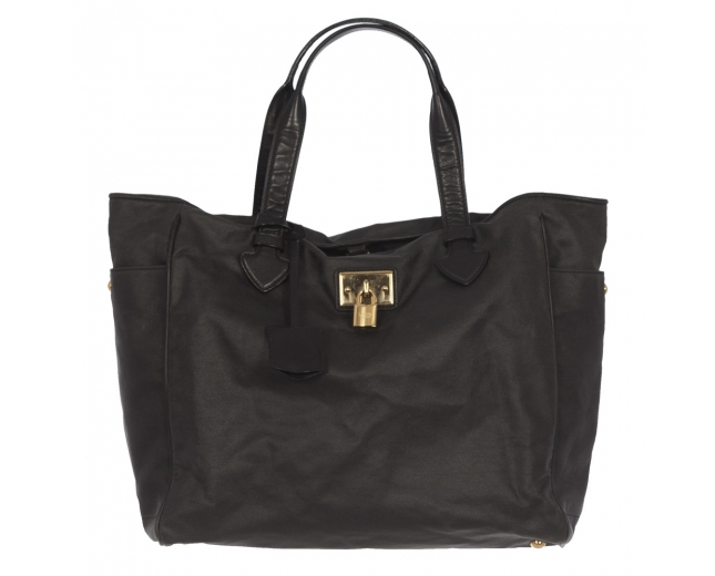 Loewe Bolso Negro Shopping Lona