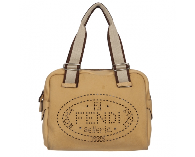 Fendi Bolso Satchel Selleria Beige