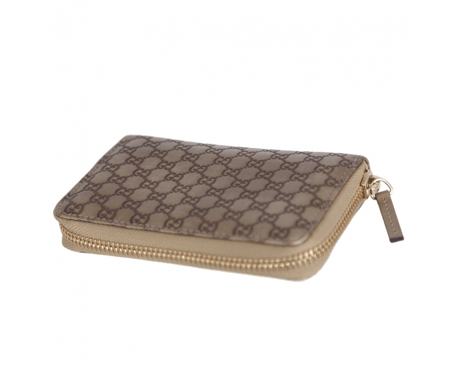 Gucci Cartera Pequeña Guccissima Gold