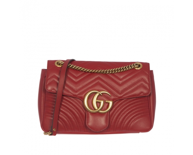 Gucci Bolso GG Marmont Matelasse Rojo