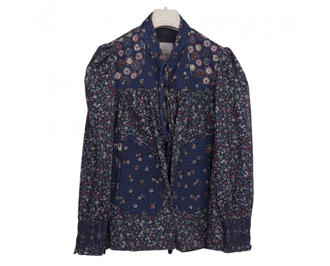 Moncler Chaqueta Navy Floral Patchwork 2