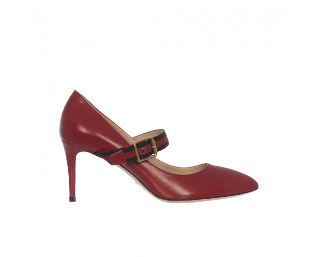 Gucci Zapatos Mary Jane Sylvie Rojos 40